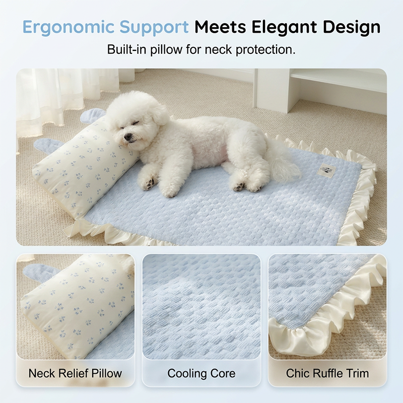 💥💥 Sommer-Bestseller 🐱🐶 Kühlendes Kissen und Matte für Haustiere 🛌