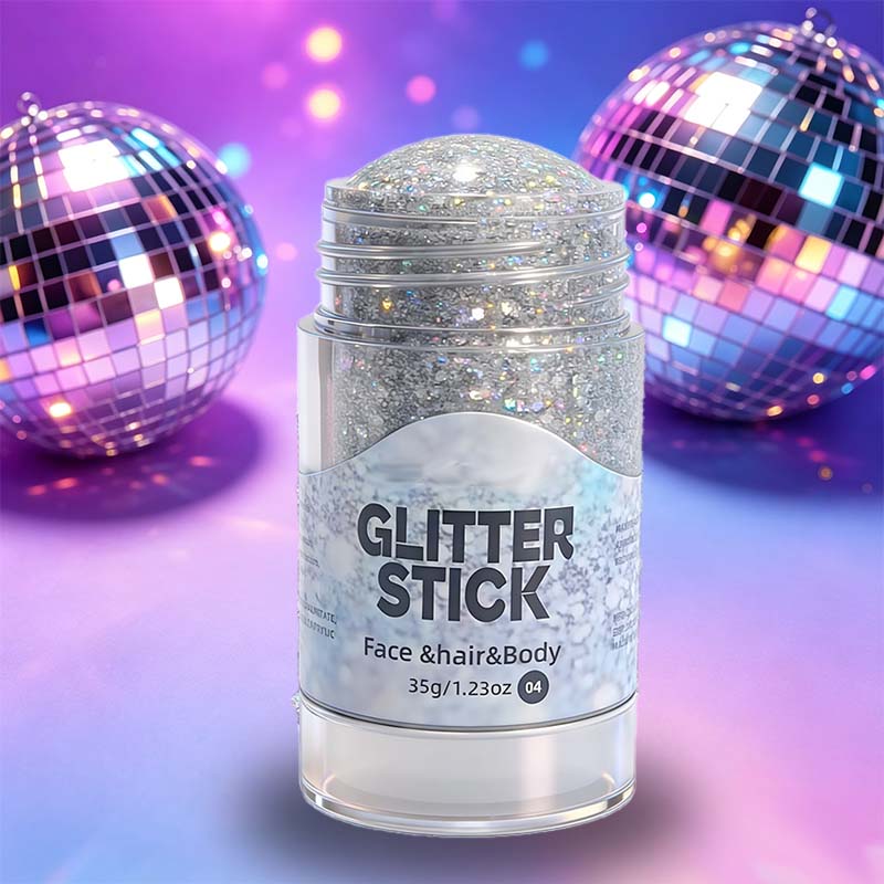📢📢50 % Rabatt!!🥳 💞2+1 GRATIS!! 🎁✨Vielseitiger Glitzer-Gel-Stick mit grobem Glitzer – Einfache Anwendung für einen strahlenden Look 💖
