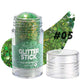 📢📢50 % Rabatt!!🥳 💞2+1 GRATIS!! 🎁✨Vielseitiger Glitzer-Gel-Stick mit grobem Glitzer – Einfache Anwendung für einen strahlenden Look 💖