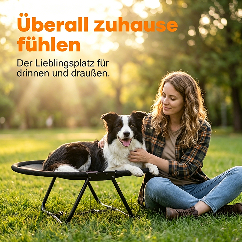 📢📢50 % Rabatt!! + KOSTENLOSER VERSAND 🥳🐾Kühles Sommer-Haustierbett – Faltbare Liegefläche mit feuchtigkeitsableitendem Stoff🛏️💚