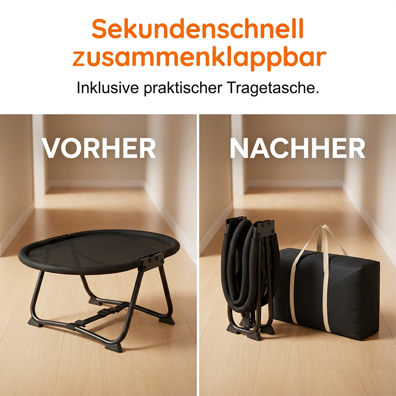 📢📢50 % Rabatt!! + KOSTENLOSER VERSAND 🥳🐾Kühles Sommer-Haustierbett – Faltbare Liegefläche mit feuchtigkeitsableitendem Stoff🛏️💚