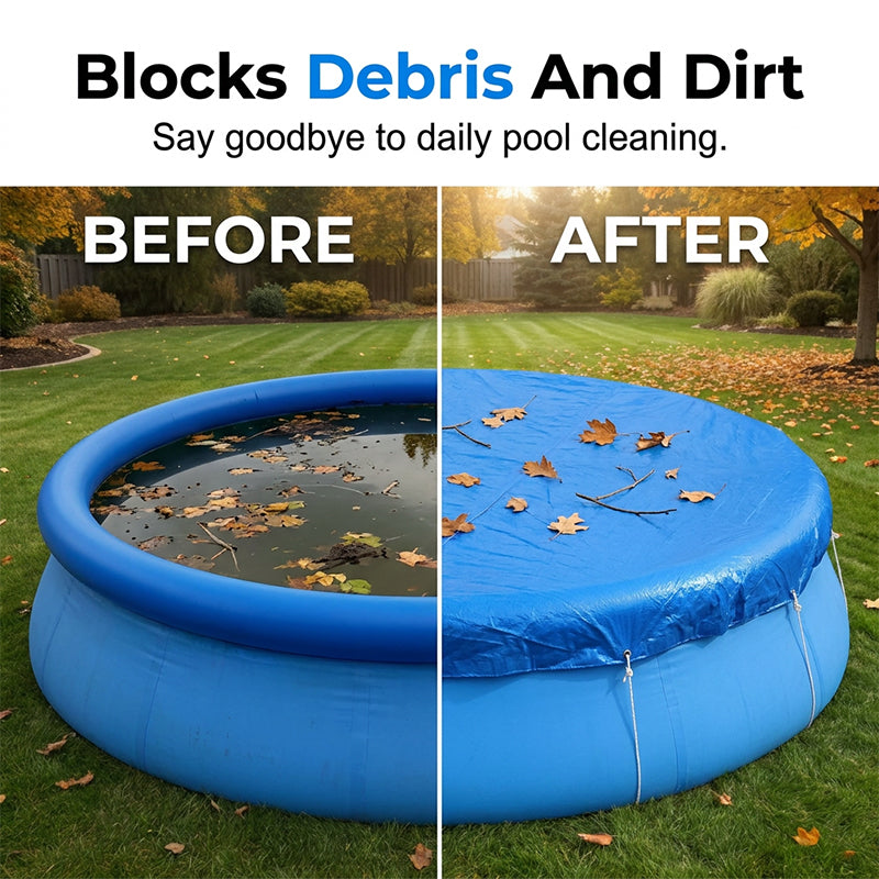 📢📢50 % Rabatt!!🥳🛡️ Robuste PE-Abdeckplane – Wasserdichte und staubdichte Schutzhülle | Schützt vor Schmutz, Blättern und Regen 🏊‍♂️🌿
