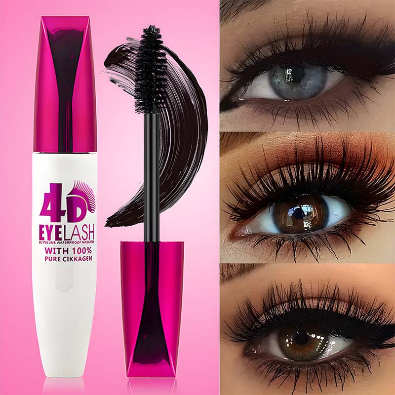 👁️ 4D Volumen Wimperntusche – Wasserfest, langanhaltend & für extra Länge und Dichte!