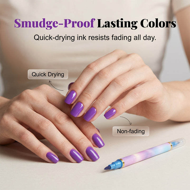 🥳2026 HEISSER VERKAUF🥳💞Über 50.000 verkauft!⏳✨10-Farben-Nagelmarker-Set mit zwei Spitzen