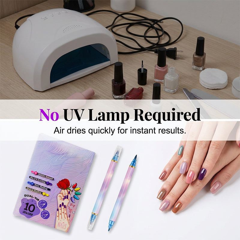 🥳2026 HEISSER VERKAUF🥳💞Über 50.000 verkauft!⏳✨10-Farben-Nagelmarker-Set mit zwei Spitzen