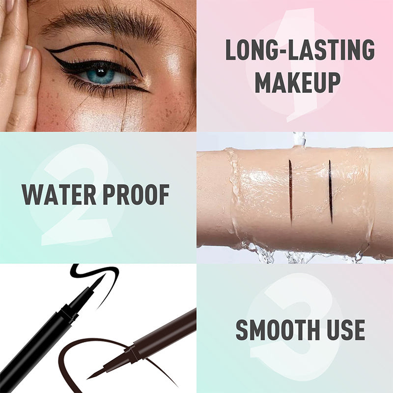 🔥🎁 1+1 GRATIS!! 🥳💞 50K+ VERKAUFT! ⚡💧 Wasserfester Flüssig-Eyeliner-Stift