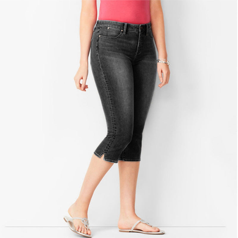 ✨50% RABATT!🌺Capri-Jeans aus Stretch-Denim für Damen