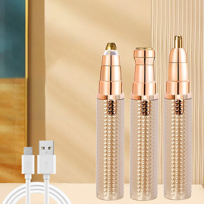 🔥🎁 2+1 GRATIS!!🥳 💞 50K+ VERKAUFT! ⚡✨Tragbarer multifunktionaler elektrischer Augenbrauentrimmer