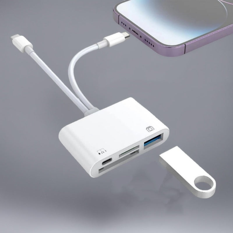 📢📢50 % Rabatt!!🥳 💞 50K+ VERKAUFT! ⚡💾3-in-1 USB-C Speicherkartenleser