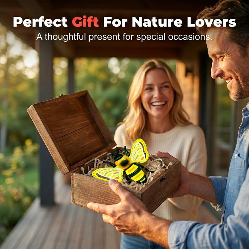 🐝 Nur für kurze Zeit: 50 % Rabatt! ✨ 3D-Insekten-Wanddekorationen – Biene, Schmetterling, Marienkäfer, wetterfest