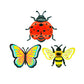 🐝 Nur für kurze Zeit: 50 % Rabatt! ✨ 3D-Insekten-Wanddekorationen – Biene, Schmetterling, Marienkäfer, wetterfest