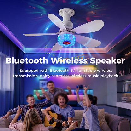 📢📢50 % RABATT!! ⏰3-in-1-Deckenventilator mit Licht und Bluetooth-Lautsprecher 🎵 Kühle Brise, sanftes Licht und angenehme Musik – Komfort den ganzen Tag 🛋️