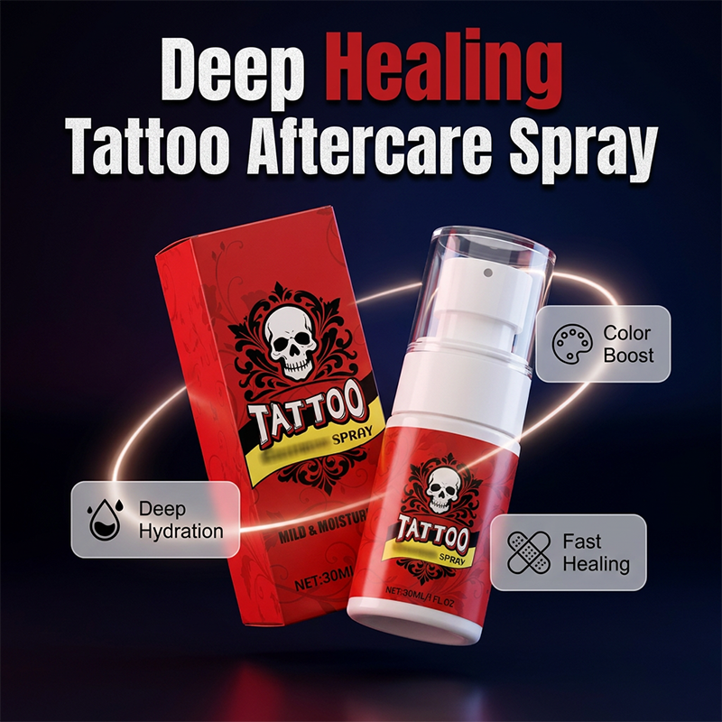 📢📢50 % Rabatt!!🥳💞 2+1 GRATIS!!⚡🧴Feuchtigkeitsspendendes Spray zur Nachsorge bei Tattoos