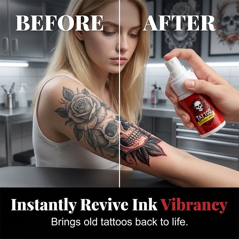 📢📢50 % Rabatt!!🥳💞 2+1 GRATIS!!⚡🧴Feuchtigkeitsspendendes Spray zur Nachsorge bei Tattoos