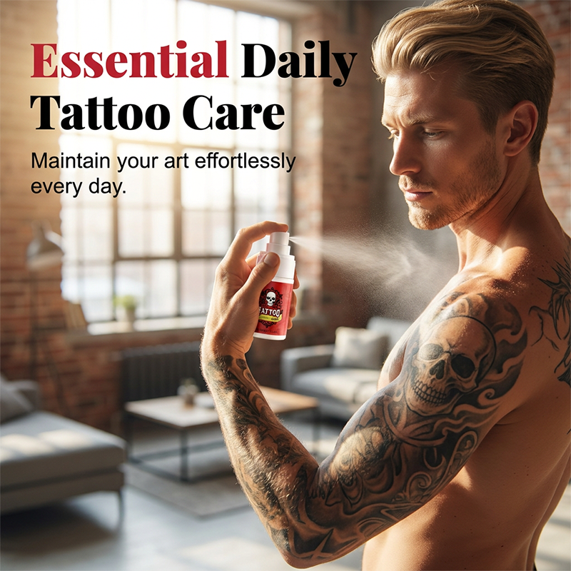 📢📢50 % Rabatt!!🥳💞 2+1 GRATIS!!⚡🧴Feuchtigkeitsspendendes Spray zur Nachsorge bei Tattoos