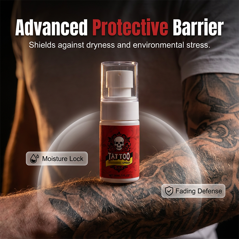 📢📢50 % Rabatt!!🥳💞 2+1 GRATIS!!⚡🧴Feuchtigkeitsspendendes Spray zur Nachsorge bei Tattoos