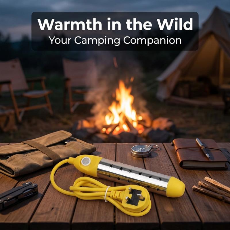 🔥 50 % RABATT FÜR BEGRENZTE ZEIT! 🔌 2500W Tauchwasserheizer mit Verbrühschutz – Tragbarer Schnellheizer für Eimer, Wanne, Tee & Camping