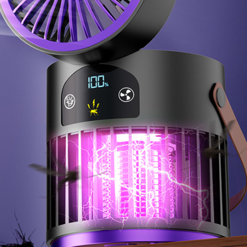 🔥Zeitlich begrenztes Angebot: 50 % Rabatt🔥 Tragbarer, wiederaufladbarer Ventilator mit UV-Insektenvernichter-Lampe