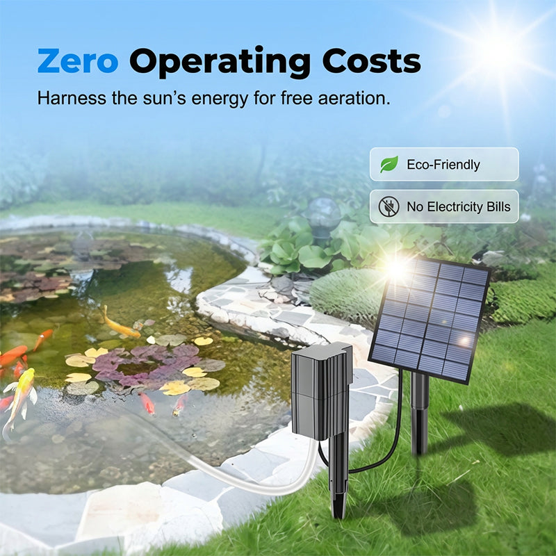 📢📢50 % Rabatt!!🥳☀️Solar-Teichbelüfter mit Luftpumpe