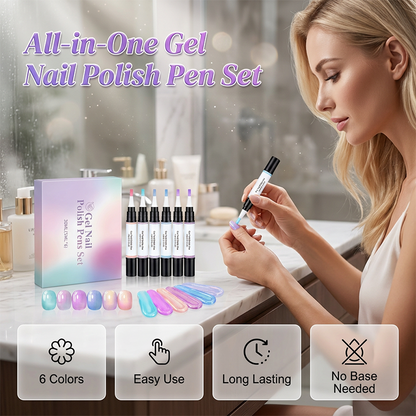 🔥🔥 2026 NEU 🥳💞 50K+ VERKAUFT! ⚡💅Set mit 6 Gel-Nagellackstiften🌈🎨