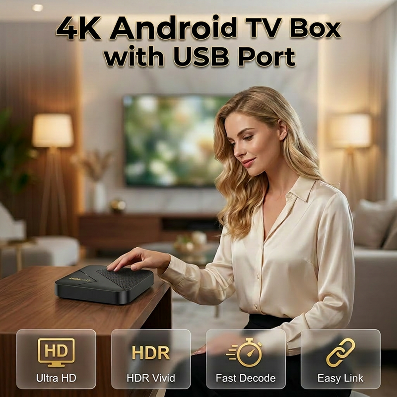 📢📢50 % Rabatt!! ⏰🚀 Leistungsstarke TV-Box mit WLAN & Bluetooth – verwandelt jeden Fernseher in einen Smart TV