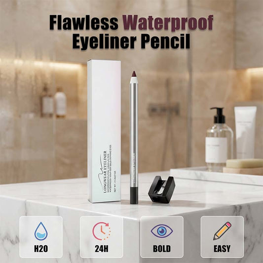 🔥🎁 2+1 GRATIS!!🥳 💞 50K+ VERKAUFT! ⚡🖤 Wasserfester Gel-Eyeliner-Stift 👁️💧