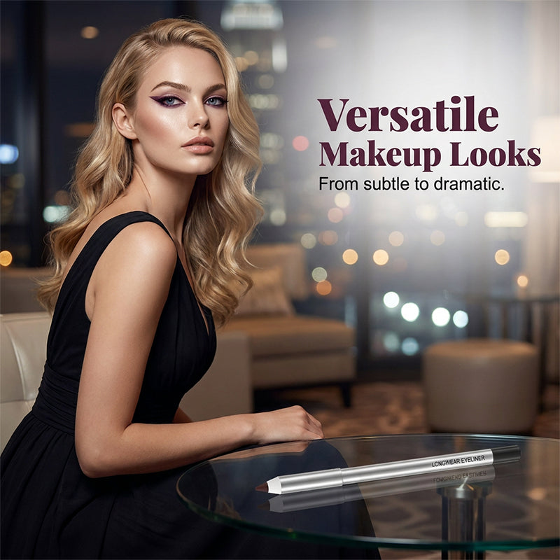🔥🎁 2+1 GRATIS!!🥳 💞 50K+ VERKAUFT! ⚡🖤 Wasserfester Gel-Eyeliner-Stift 👁️💧