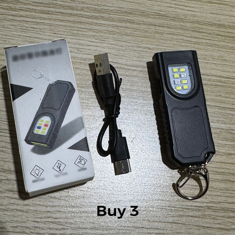 ⏳💥 Nur 3 Std. – 7,39 €!!🔥🧲 Mini-Schlüsselanhänger-Taschenlampe – Magnetfuß, USB-C, 3 Modi – hell & immer griffbereit! 🔦✨