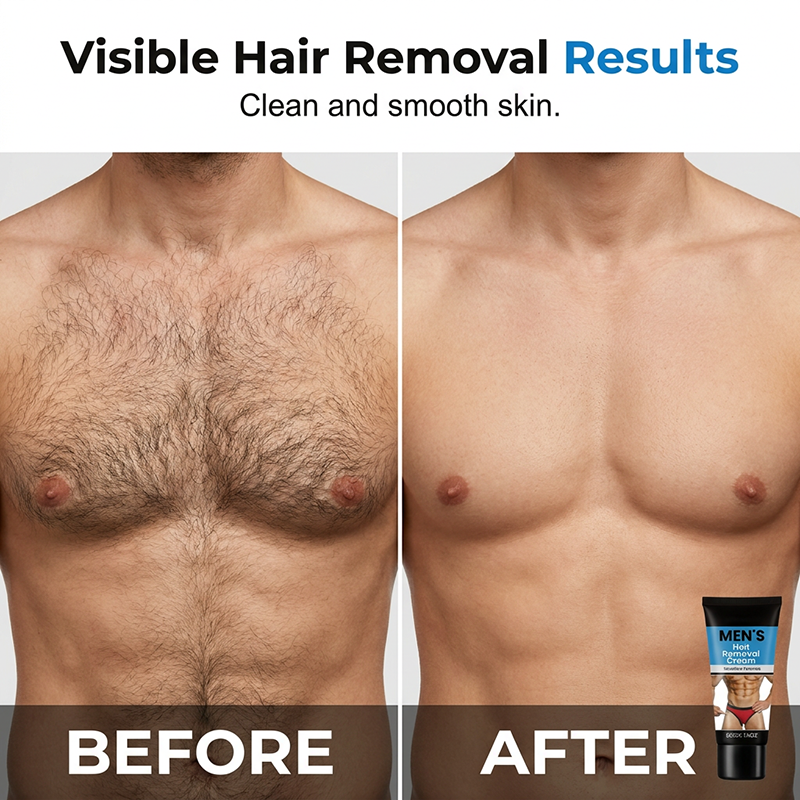 📢📢50 % Rabatt!!🧔💨 Sanfte Haarentfernungscreme für Männer – ohne Rasierer, ohne Schmerzen, ohne Hautirritationen | Glatte Haut in 5 Minuten ⏱️✨