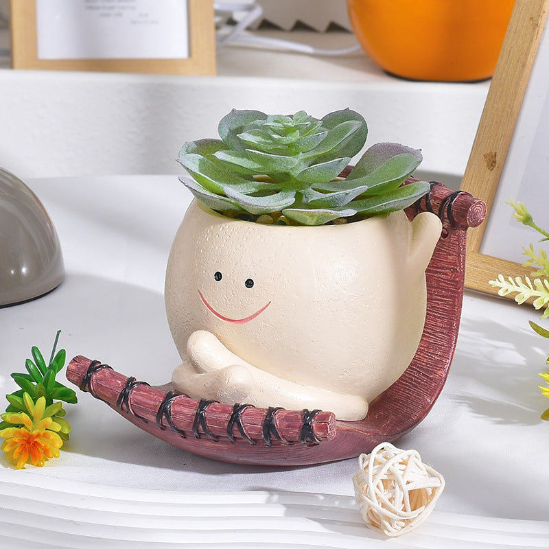 🎁💚Happy Swing Schaukelstuhl-Pflanzgefäß – Lassen Sie Ihre Pflanzen auf dem Schaukelstuhl "schaukeln"! 🏡