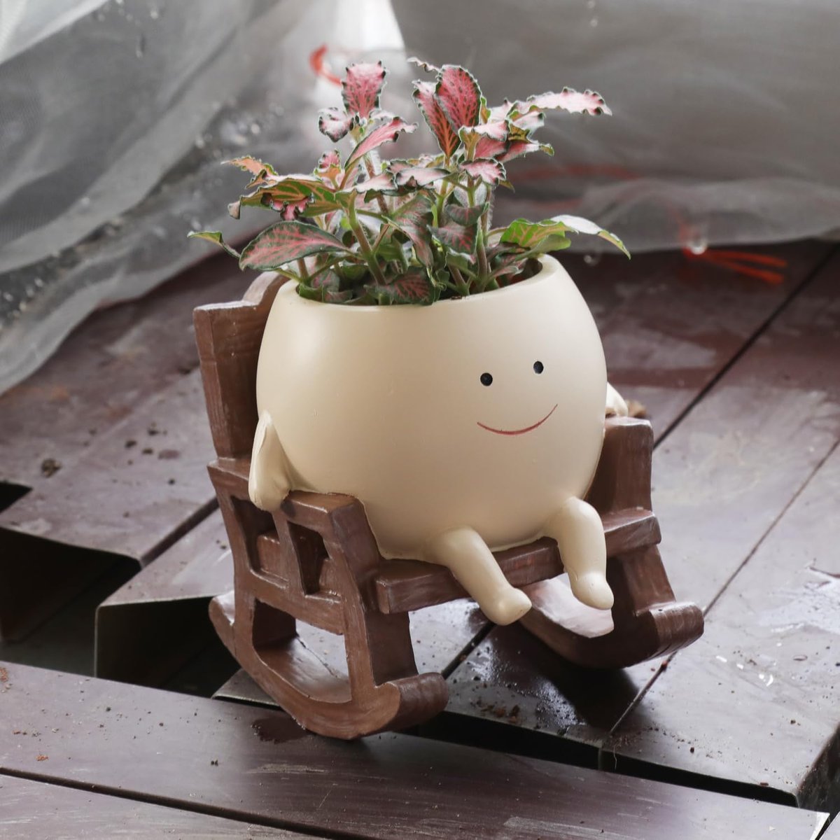 🎁💚Happy Swing Schaukelstuhl-Pflanzgefäß – Lassen Sie Ihre Pflanzen auf dem Schaukelstuhl "schaukeln"! 🏡