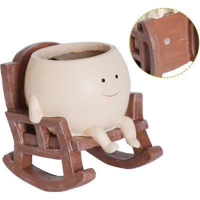 🎁💚Happy Swing Schaukelstuhl-Pflanzgefäß – Lassen Sie Ihre Pflanzen auf dem Schaukelstuhl "schaukeln"! 🏡