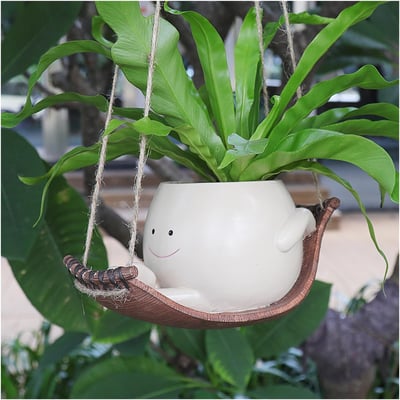 🎁💚Happy Swing Schaukelstuhl-Pflanzgefäß – Lassen Sie Ihre Pflanzen auf dem Schaukelstuhl "schaukeln"! 🏡