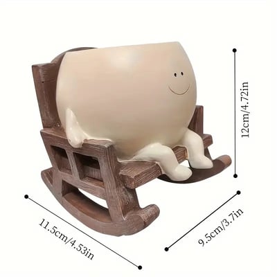 🎁💚Happy Swing Schaukelstuhl-Pflanzgefäß – Lassen Sie Ihre Pflanzen auf dem Schaukelstuhl "schaukeln"! 🏡