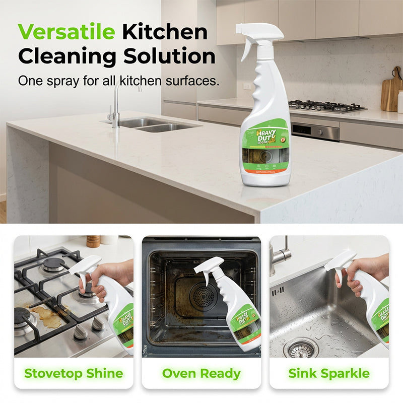 🔥🎁 2+1 GRATIS!!💦 Hochleistungs-Küchenentfettungsspray – Entfernt hartnäckigen Fett & Rückstände – Ideal für Herd, Backofen & Dunstabzugshaube 🏠