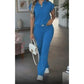 👚🔥 50% RABATT! Damen Chic Zweiteiler-Set: Bequemes Polo-Top & Wide-Leg-Hose | Elegant für jeden Tag & jede Gelegenheit 🌸