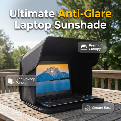 📢📢50 % Rabatt!! ⏰⚡Tragbarer Sonnenschutz für Laptops mit Blendschutz