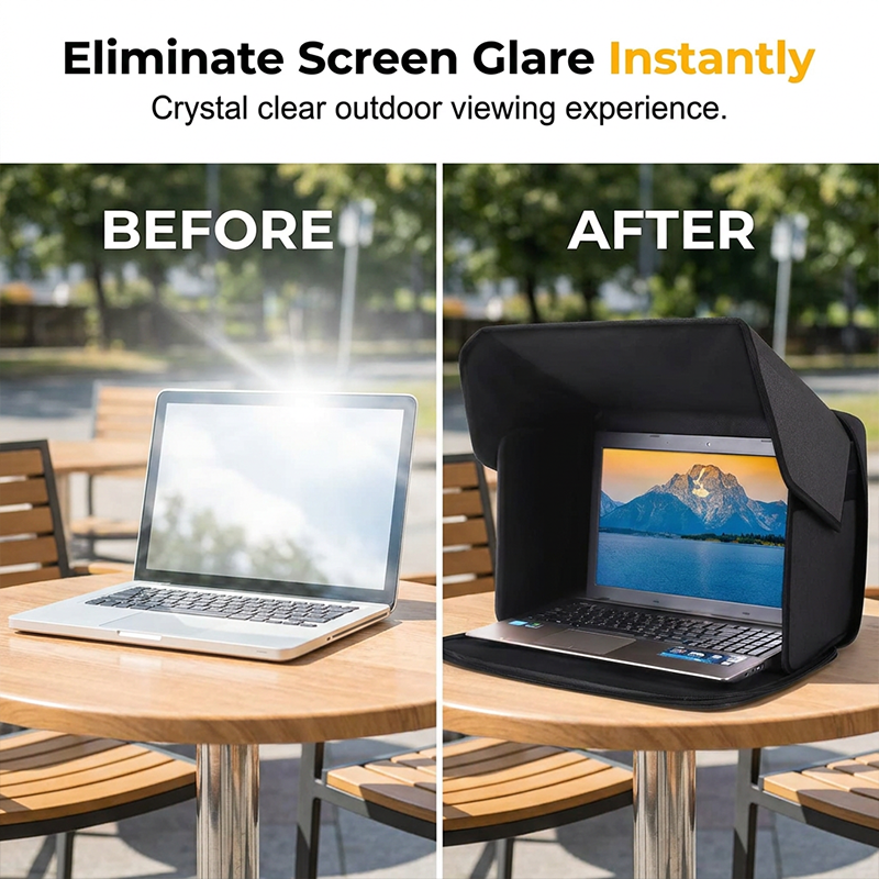 📢📢50 % Rabatt!! ⏰⚡Tragbarer Sonnenschutz für Laptops mit Blendschutz