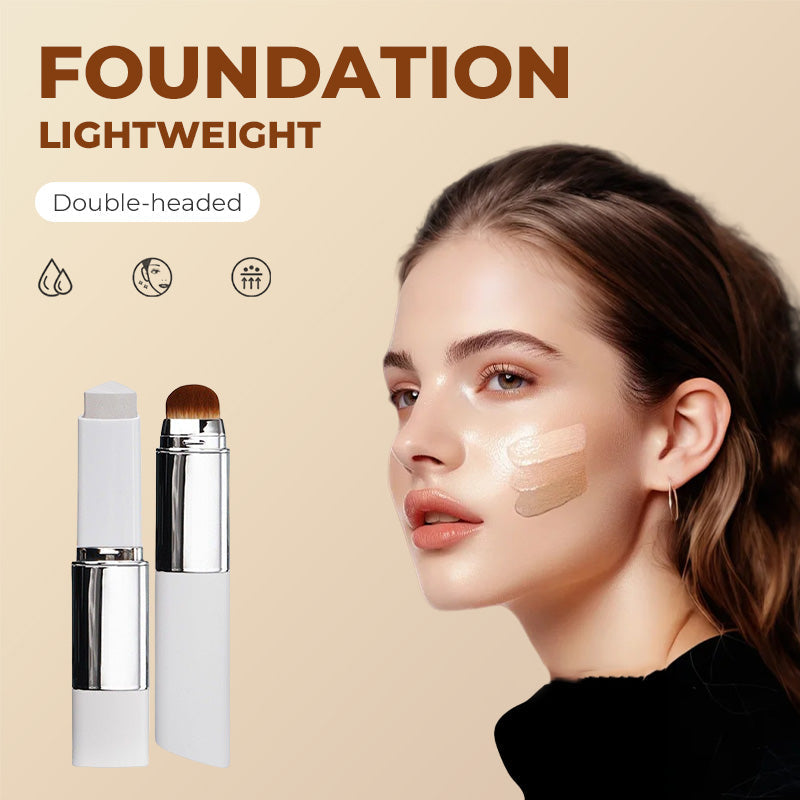 🎉[OFFIZIELLES PRODUKT] 🎉Cover Cream Stick V mit abnehmbarem Pinsel – Koreanische Skin-Color-Changing-Foundation-Stick mit Kollagenkapseln (12,7 g)