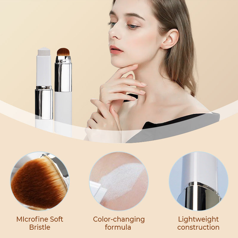 🎉[OFFIZIELLES PRODUKT] 🎉Cover Cream Stick V mit abnehmbarem Pinsel – Koreanische Skin-Color-Changing-Foundation-Stick mit Kollagenkapseln (12,7 g)