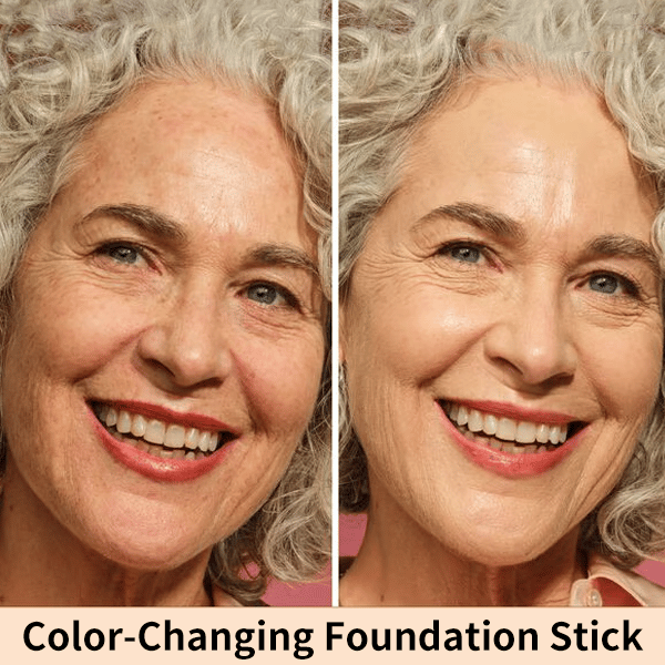 🎉[OFFIZIELLES PRODUKT] 🎉Cover Cream Stick V mit abnehmbarem Pinsel – Koreanische Skin-Color-Changing-Foundation-Stick mit Kollagenkapseln (12,7 g)