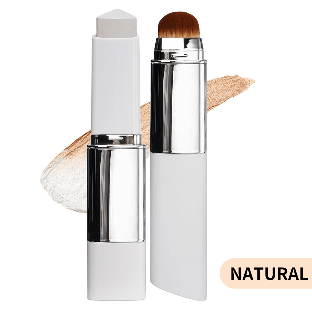 🎉[OFFIZIELLES PRODUKT] 🎉Cover Cream Stick V mit abnehmbarem Pinsel – Koreanische Skin-Color-Changing-Foundation-Stick mit Kollagenkapseln (12,7 g)