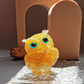 🎁🦉 Natürlicher Kristall-Edelstein-Harz-Eulen-Dekor – Handgefertigter Tischornament für zu Hause, Büro, Auto & Hochzeit