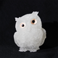 🎁🦉 Natürlicher Kristall-Edelstein-Harz-Eulen-Dekor – Handgefertigter Tischornament für zu Hause, Büro, Auto & Hochzeit