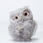 🎁🦉 Natürlicher Kristall-Edelstein-Harz-Eulen-Dekor – Handgefertigter Tischornament für zu Hause, Büro, Auto & Hochzeit