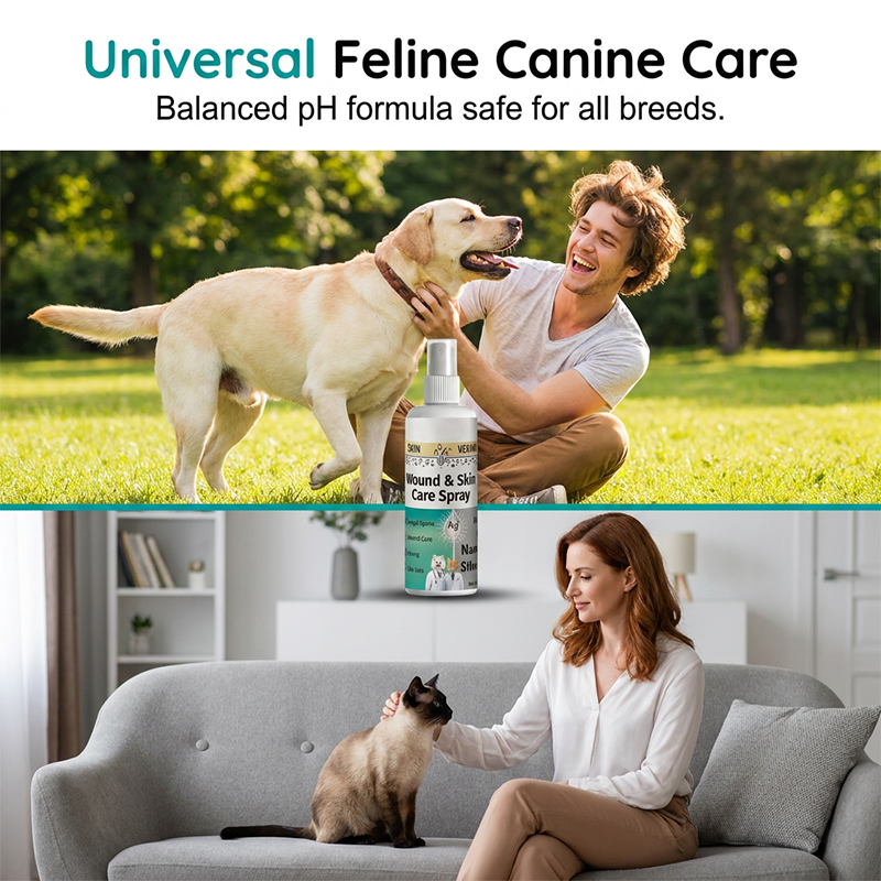 🔥2+1 GRATIS!!🐾✨ Wund- und Hautpflegespray für Hunde und Katzen – Beruhigt Schnitte und Schürfwunden in Sekunden 🐶
