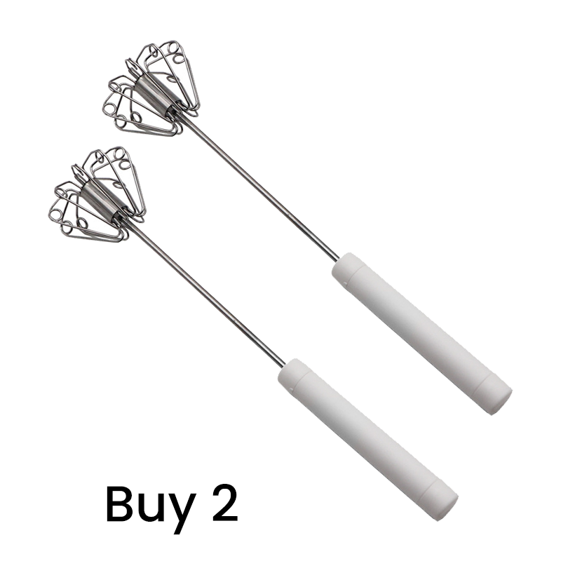 🥚 2 kaufen, 1 gratis! 🔥 Halbautomatischer Edelstahl-Schneebesen, schnell, perfekt für Eier, Teig & Sahne 🍳
