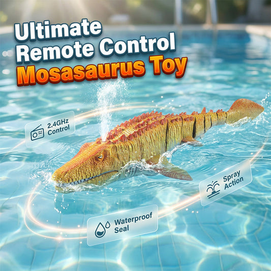 📢📢50 % Rabatt!!🥳🎁2,4-GHz-RC-Mosasaurus-Schwimmspielzeug mit Sprühfunktion(inkl. Versand)
