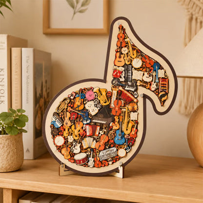 📢📢50 % Rabatt!!🥳 💞 50K+ VERKAUFT! ⚡🧩Holzpuzzle in Form einer Musiknote