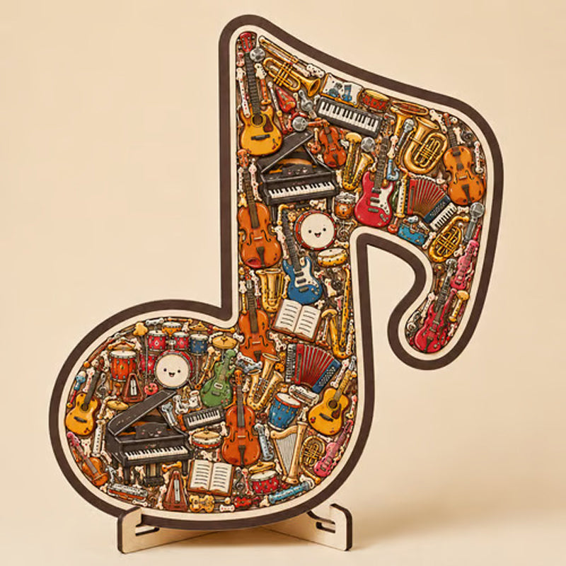📢📢50 % Rabatt!!🥳 💞 50K+ VERKAUFT! ⚡🧩Holzpuzzle in Form einer Musiknote